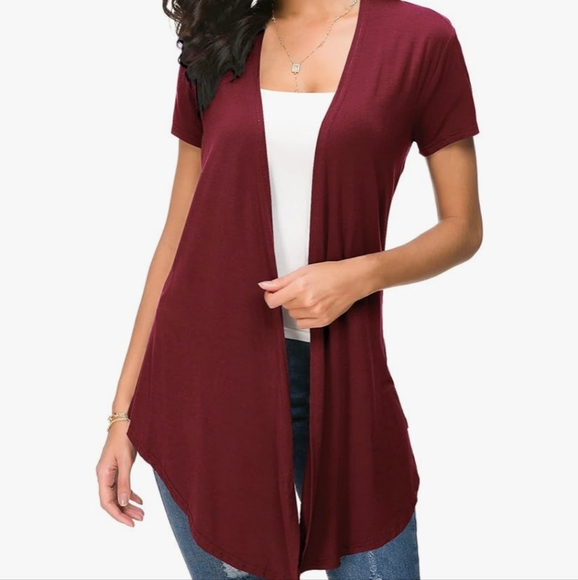 Urban Coco Short Sleeve Open Front Cardigan XL ❤️ Effortless & Comfy - Picture 5 of 15